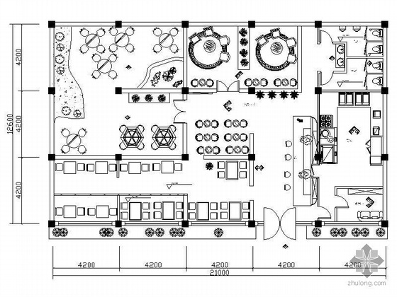 工业复古广式茶餐厅资料下载-[自贡]茶餐厅设计方案图