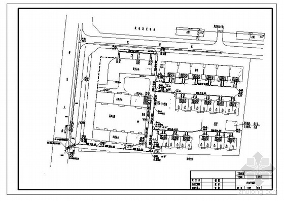 室外综合管网包括资料下载-邯郸市某小区室外综合管网平面图