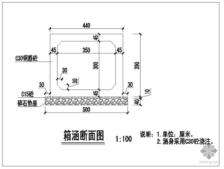 箱涵模板图资料下载-某市城区干渠箱涵施工图