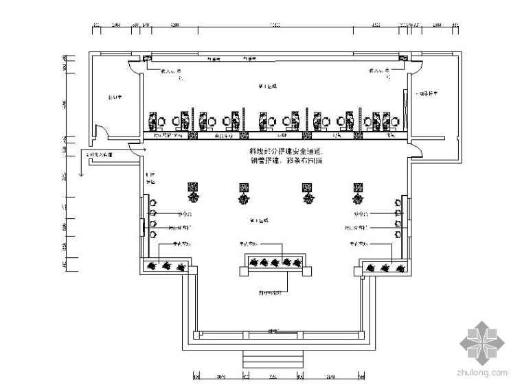 观众厅室内装修图资料下载-某火车调度厅室内装修图（含效果）