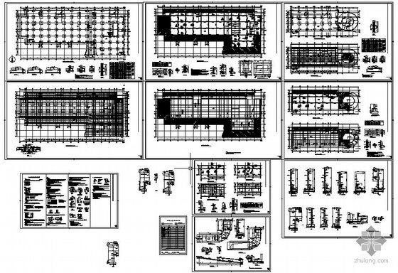 地下车库底板剖面图资料下载-某框架地下车库结构设计图