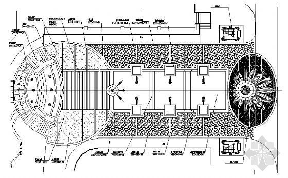 铺装入口广场资料下载-广场入口铺装详图