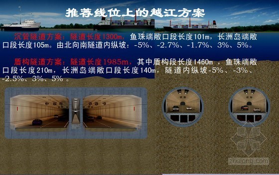 桥梁方案论证资料下载-[PPT]广州越江隧道工程方案论证