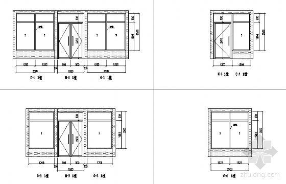 建筑门窗型材节点图资料下载-建筑门窗图