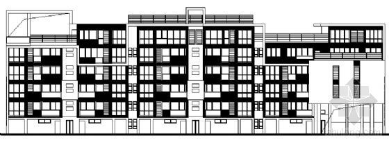 150平方米户型花园洋房资料下载-东部花园洋房6栋住宅楼建筑施工图
