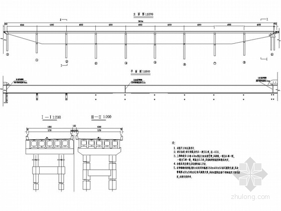 混凝土连续钢构桥图资料下载-40m预应力砼连续T梁上部构造通用图（37张 新规范）