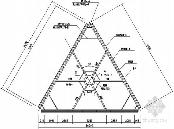 三面立柱广告牌预算资料下载-三面体高杆广告牌结构施工图