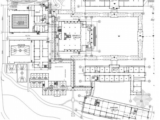 培训教学楼su模型资料下载-[江苏]培训中心教学楼空调通风及防排烟系统设计施工图（集中冷热源 大样图多）