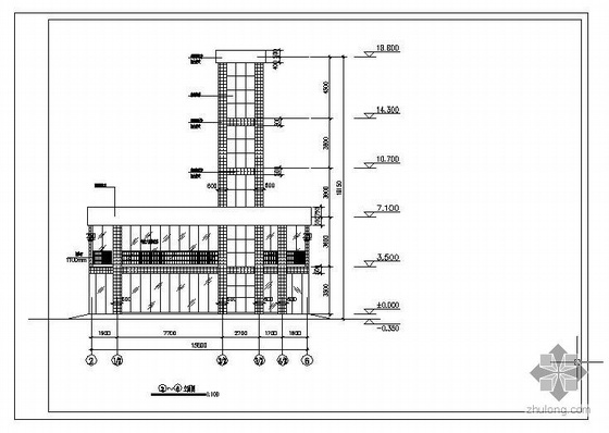 小区住宅钢结构电梯资料下载-某电梯钢结构施工图