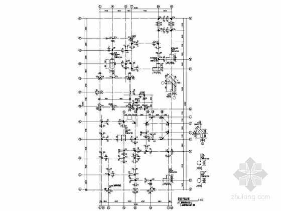 [深圳]四层框架结构住宅楼结构施工图-框架柱平法施工图