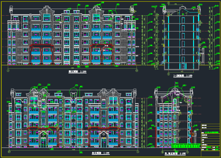 江苏6层砖混结构住宅楼建筑结构施工图_1