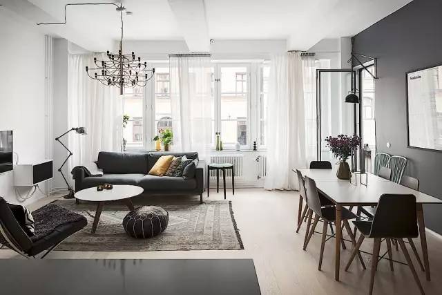 波西米亚公寓资料下载-斯德哥尔摩：黑灰白下的精致与美好