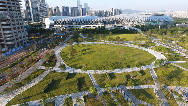 城市空间结构组织资料下载-深圳人才公园