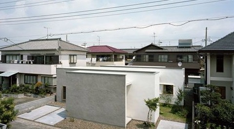 品字形体建筑住宅资料下载-日本“之字形”住宅
