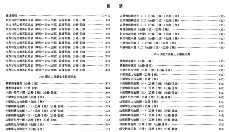 浙江省预应力空心方桩图集资料下载-简支预应力混凝土小箱梁图集72张