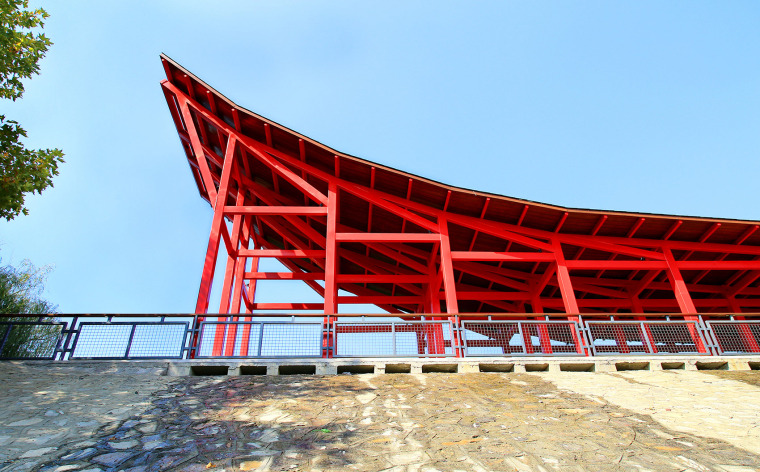 淄博山头村凤凰山山门与舞台景观-014-mountain-gate-and-stage-design-of-fenghuang-mountain-of-shantou-village-china-by-farmerson-architectschina-new-rural-planning-and-design