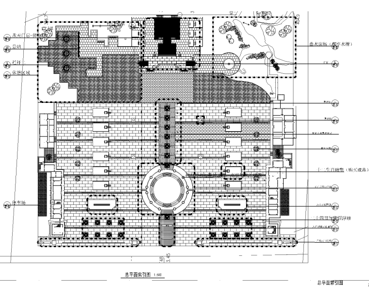 CAD浮雕施工图资料下载-[山西]临汾市某森林公园景观设计施工图