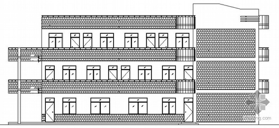三层宿舍建施图资料下载-某三层学校教学楼建筑施工图