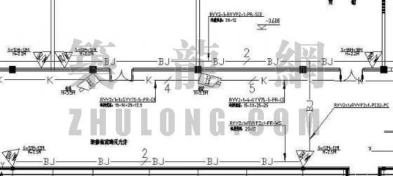 广州小型商场平面图资料下载-地下商场监控、报警平面图