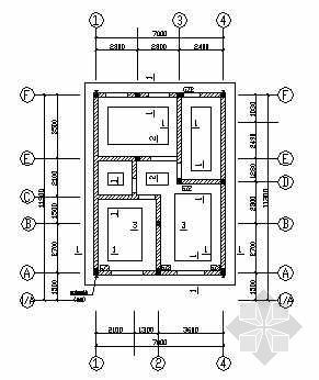 民房楼梯图纸资料下载-某砖混结构民房结构图纸