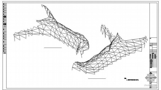 游泳池结构详图资料下载-北京某俱乐部游泳池屋顶钢结构图纸
