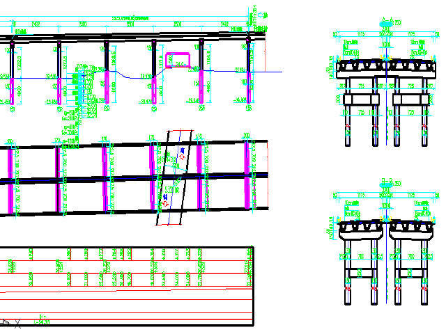 三跨连续梁设计图资料下载-武汉预应力现浇连续箱梁设计图279张CAD