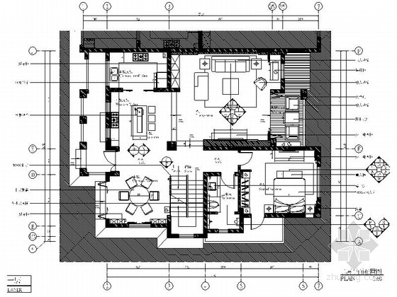 新中式风格的室内装修案例资料下载-[绵阳]新中式风格双层别墅室内装修图（含效果）