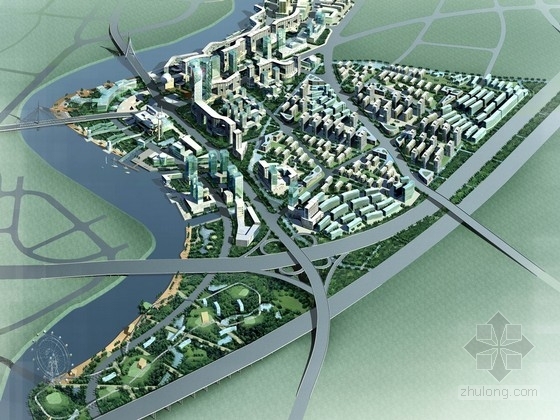 滨水区概念性城市设计资料下载-[浙江]滨水城市核心区概念性规划设计方案文本