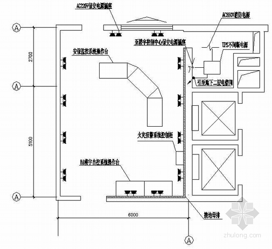 楼宇可视对讲安装图资料下载-某21层大厦楼宇控制系统图