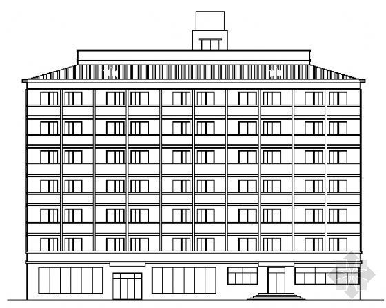 学生宿舍建筑施工图资料下载-某七层学生宿舍建筑施工图