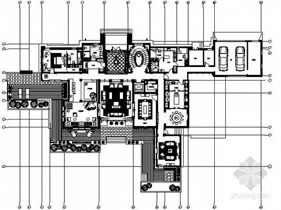 别墅CAD施工图加实景资料下载-[上海]豪华样板别墅施工图（含实景）