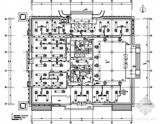空调采暖图资料下载-北京某大厦空调采暖图