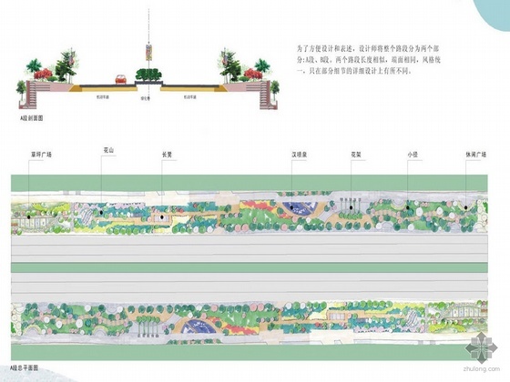 雨水花园绿化带设计资料下载-某高速绿化带景观设计方案