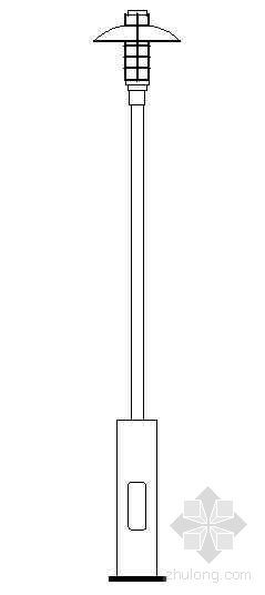 路灯灯柱cad资料下载-园林园路灯详图 1