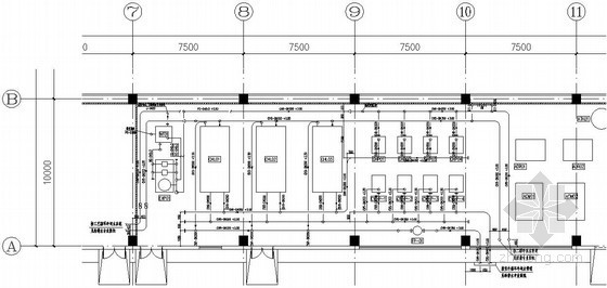 市电动力配电系统设计资料下载-[湖南]洁净厂房气动系统设计竣工图纸（动力站，管道系统配管）