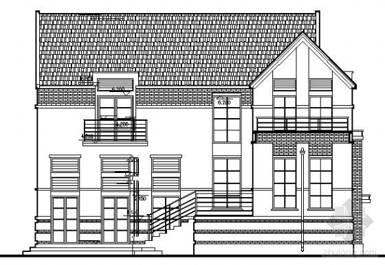二层别墅设计图带围墙资料下载-某二层独立别墅设计方案