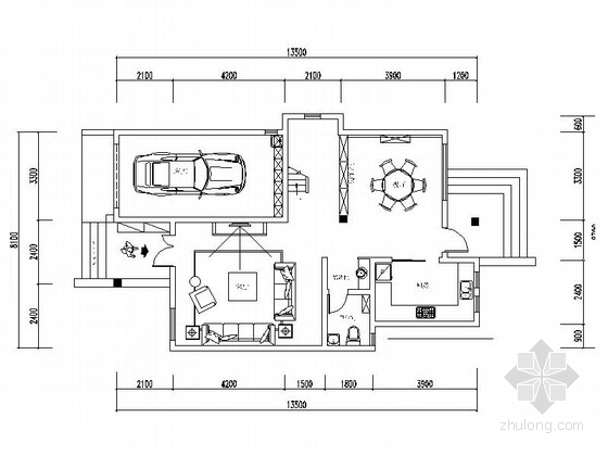 别墅三层cad资料下载-[常熟]精致简欧风情三层别墅样板间CAD装修施工图（含效果）