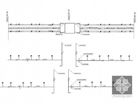 [四川]大型地铁工程岛式站台车站全套给排水初步设计图纸（含说明书）-区间消防给水系统示意图