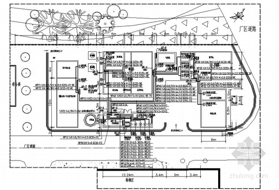 四川废水处理工程资料下载-四川某化工洗桶废水处理站电气施工图