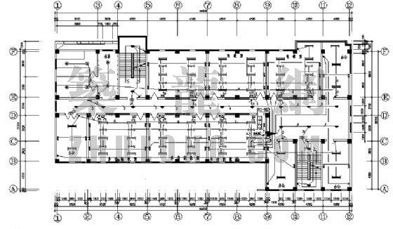 四到六层办公楼设计图资料下载-某六层综合办公楼电气设计图