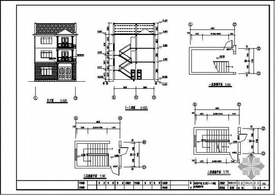 农村别墅建筑结构图纸资料下载-某别墅建筑结构图
