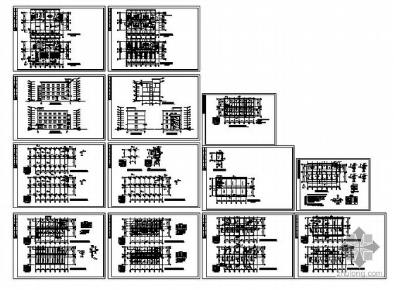 某四层框架综合楼建筑结构方案图-4