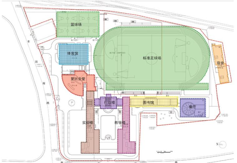 [上海]复兴高级中学改建及修缮工程建筑方案文本-功能分析