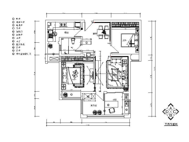 30平复式楼效果图资料下载-[湖南]现代风格复式楼设计CAD施工图（含效果图）
