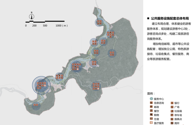 [广西]德保北回归线国家公园那温人家生态旅游项目规划-公共服务设施总体布局