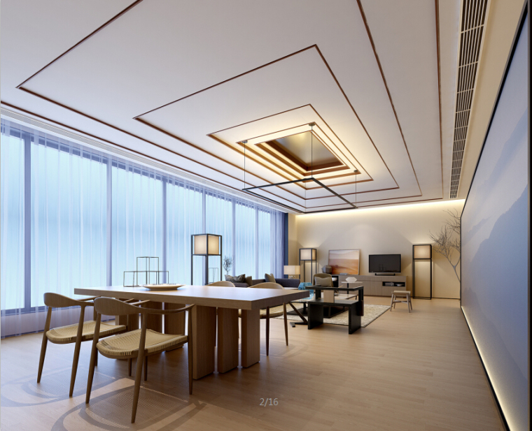 [北京]新中式设计师之家室内设计施工图（含效果图+实景图+视频）-QQ截图20171024173841