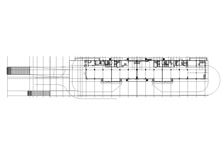 [浙江]杭州九茂大厦高层老年公寓改造建筑施工图（CAD）-地上一层平面图