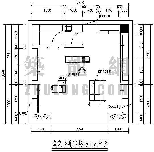 装修女装店效果图资料下载-某商场女装店设计装修图