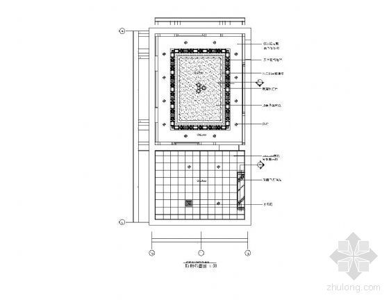 洗浴中心锅炉选型方案资料下载-洗浴中心吊顶详图