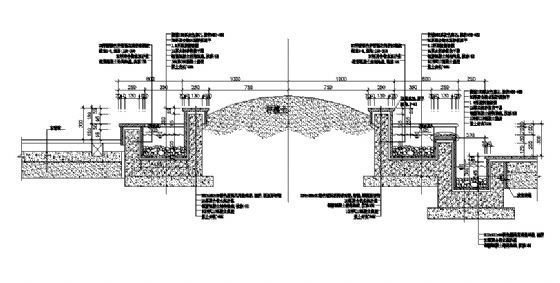 景观水渠断面做法详图资料下载-水渠详图一